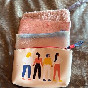 Stylish Multi-Color Cosmetic Pouches